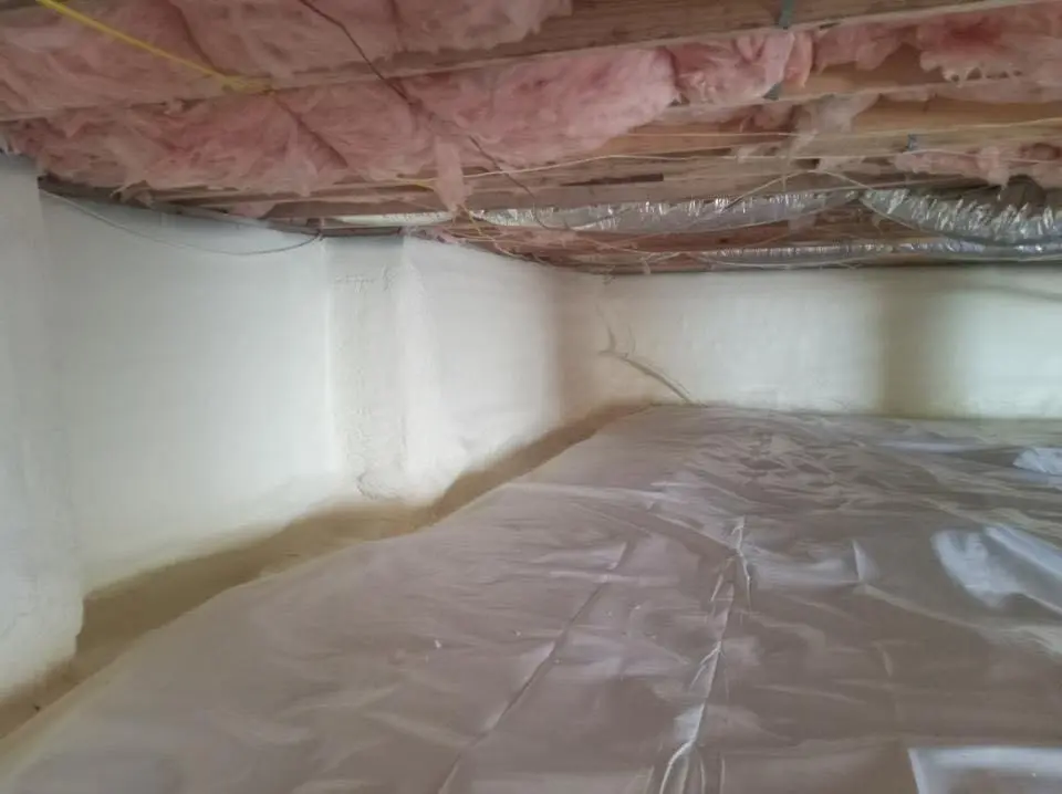 Crawl space encapsulation with closed-cell spray foam for Metal Roof Coating in Longswamp